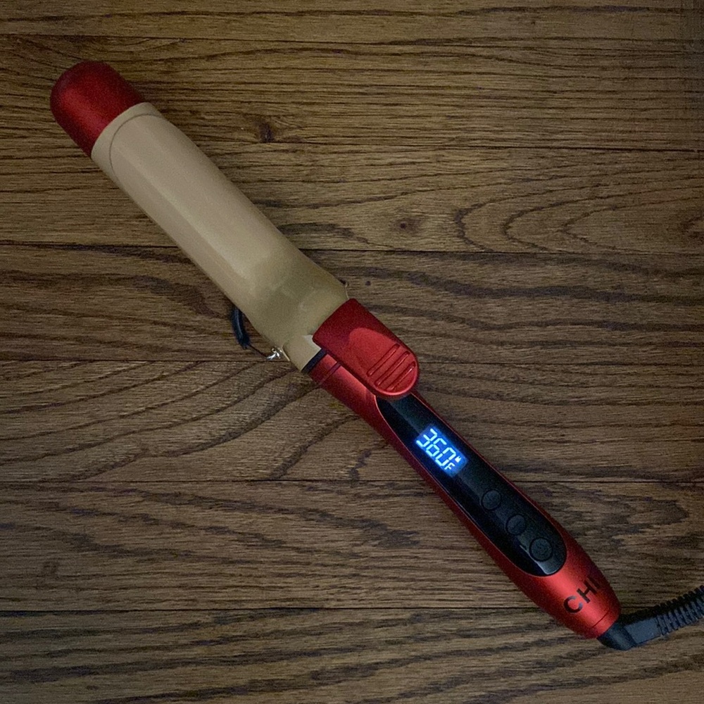 CHI Tournaline 1.5 inch Ceramic Curling Iron - Ruby Red
